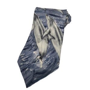 Endangered Species Dolphin Mammal 100% Silk Tie Blue ocean